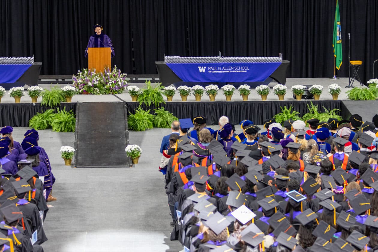Insights from Google AI pioneer shared with UW computer science graduates