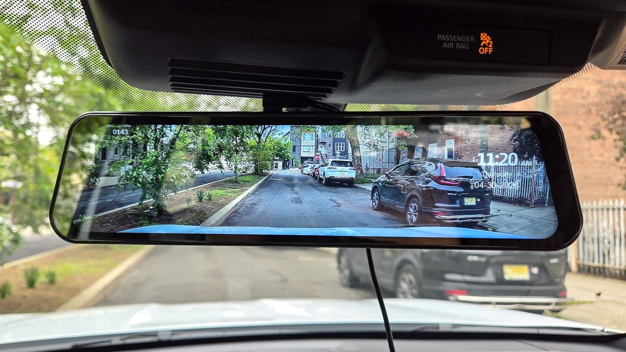 I finally tried a dash cam disguised as a rearview mirror, and it makes practical sense — here’s why