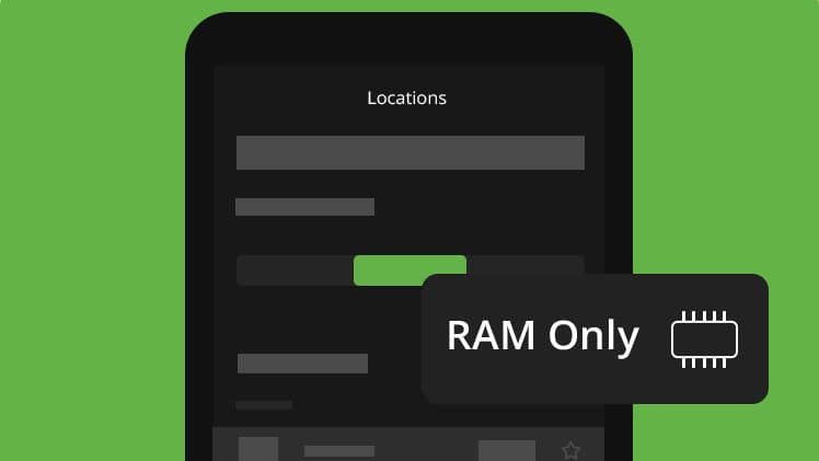 IPVanish adds RAM-only server filter across all apps