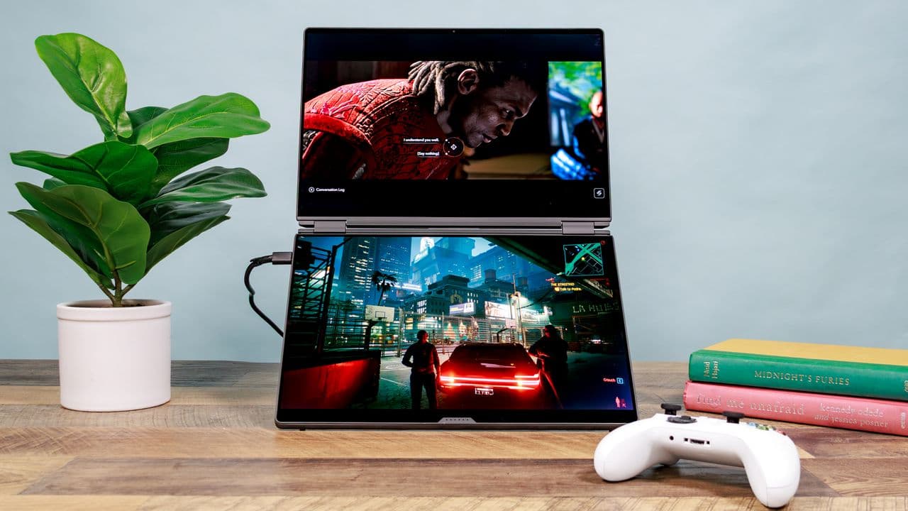 I just tested this $5,500 dual-screen gaming laptop with RTX 5090 power — here's what happened when I ran two games at once