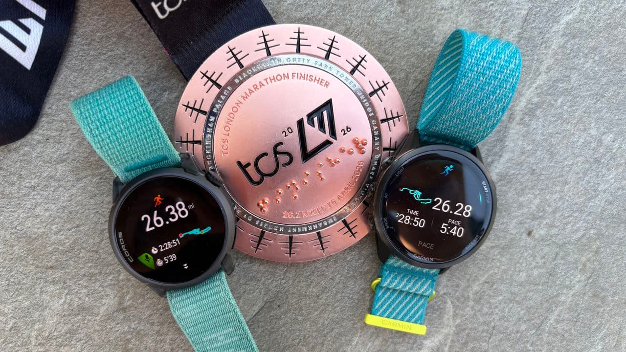 I ran the London Marathon with the Garmin Forerunner 970 vs Coros Pace 4 — which was more accurate?