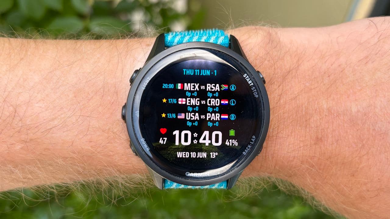 This free Garmin watch face is perfect for World Cup fans — see every match and live scores at a glance