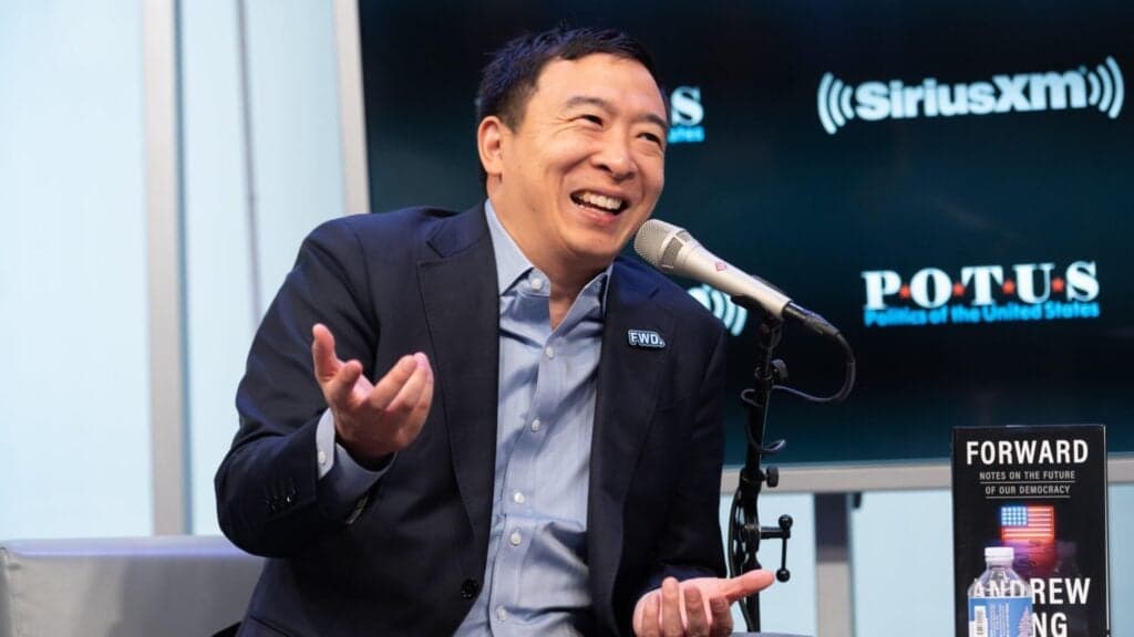 Andrew Yang Is Living the Presidential Life (Trying to Build a Mobile Phone Business)
