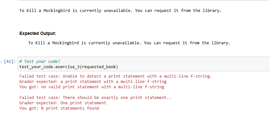 Can make it work with right print statement (Mod1 - Graded assignment - Exc 3)