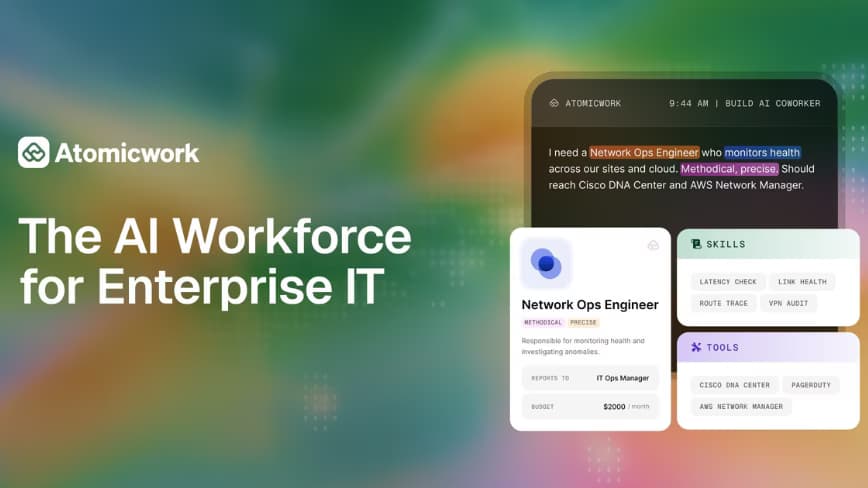 Atomicwork introduces AI-driven workers for flexible IT hiring and management