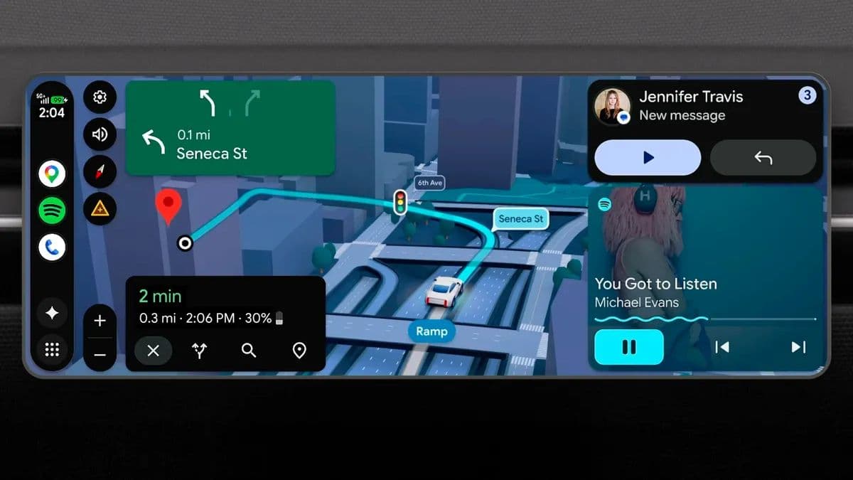 Android Auto's big 2026 makeover brings immersive maps and FHD YouTube