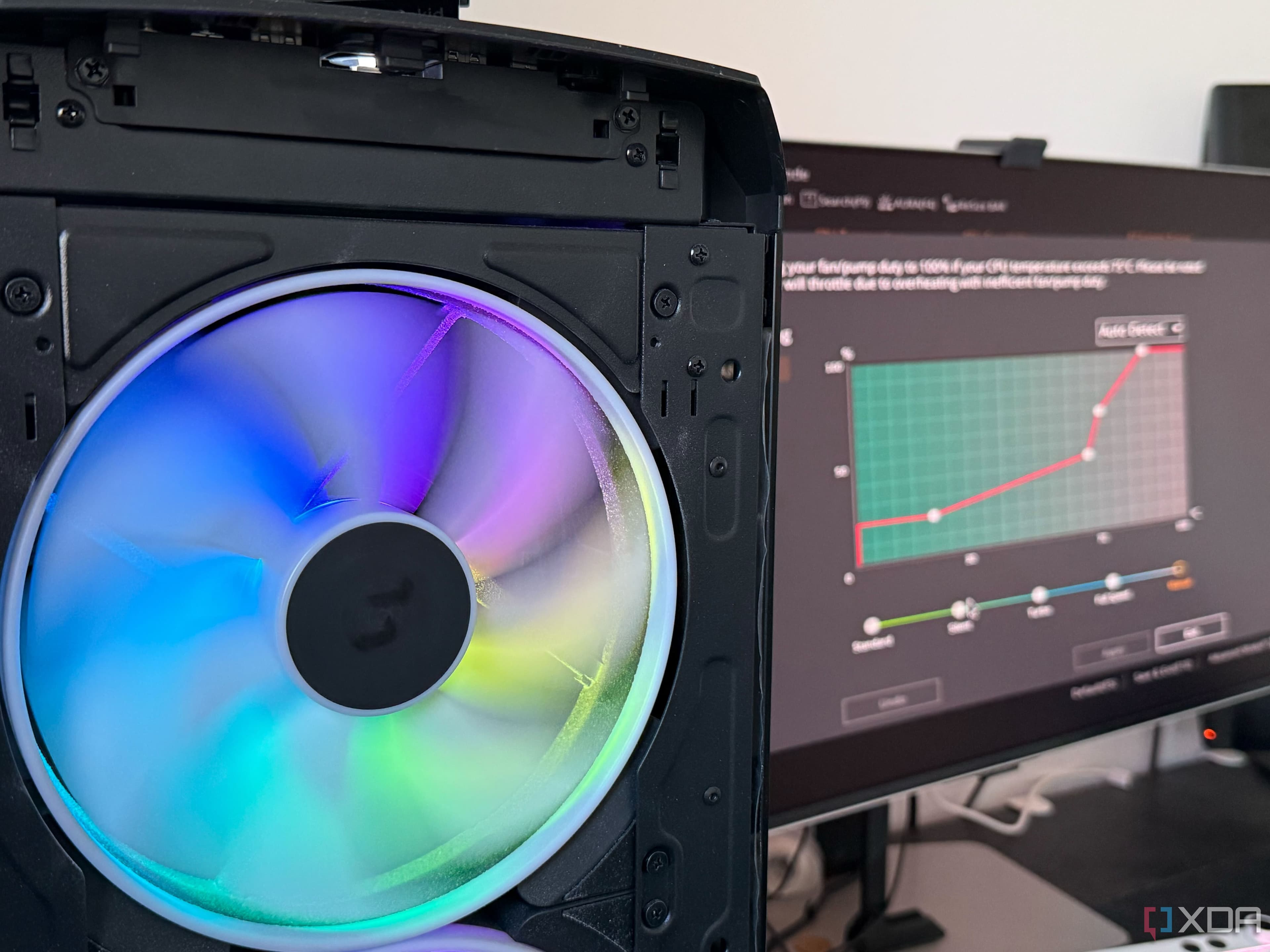 I ditched my motherboard's fan presets and built my own curve, and the difference is massive