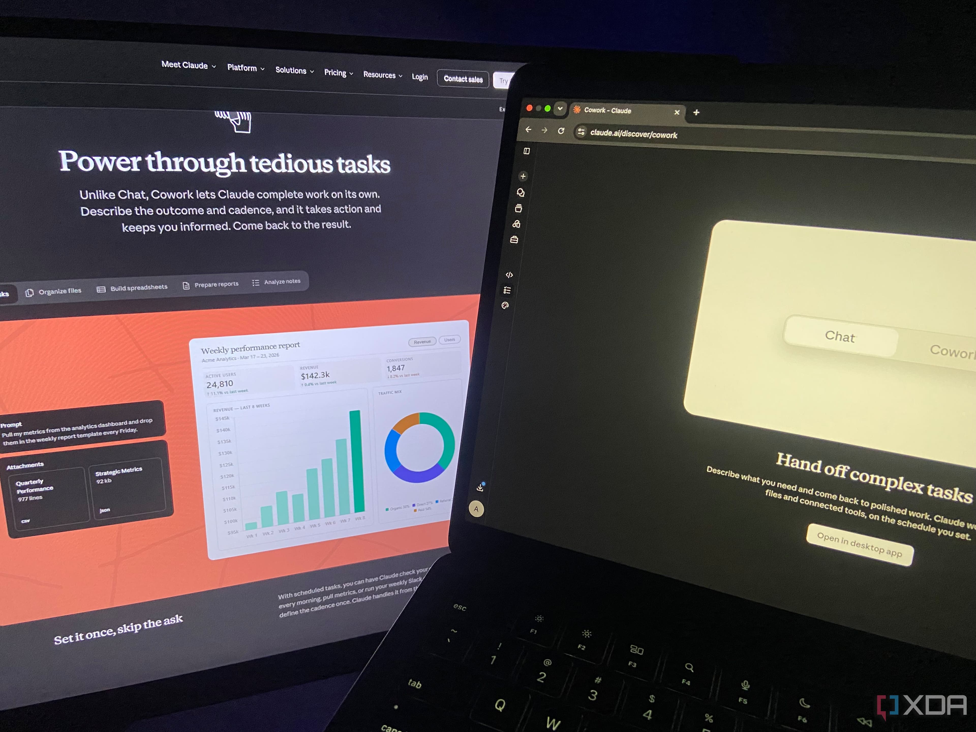 Claude Cowork streamlines research automation, generating weekly reports effortlessly.