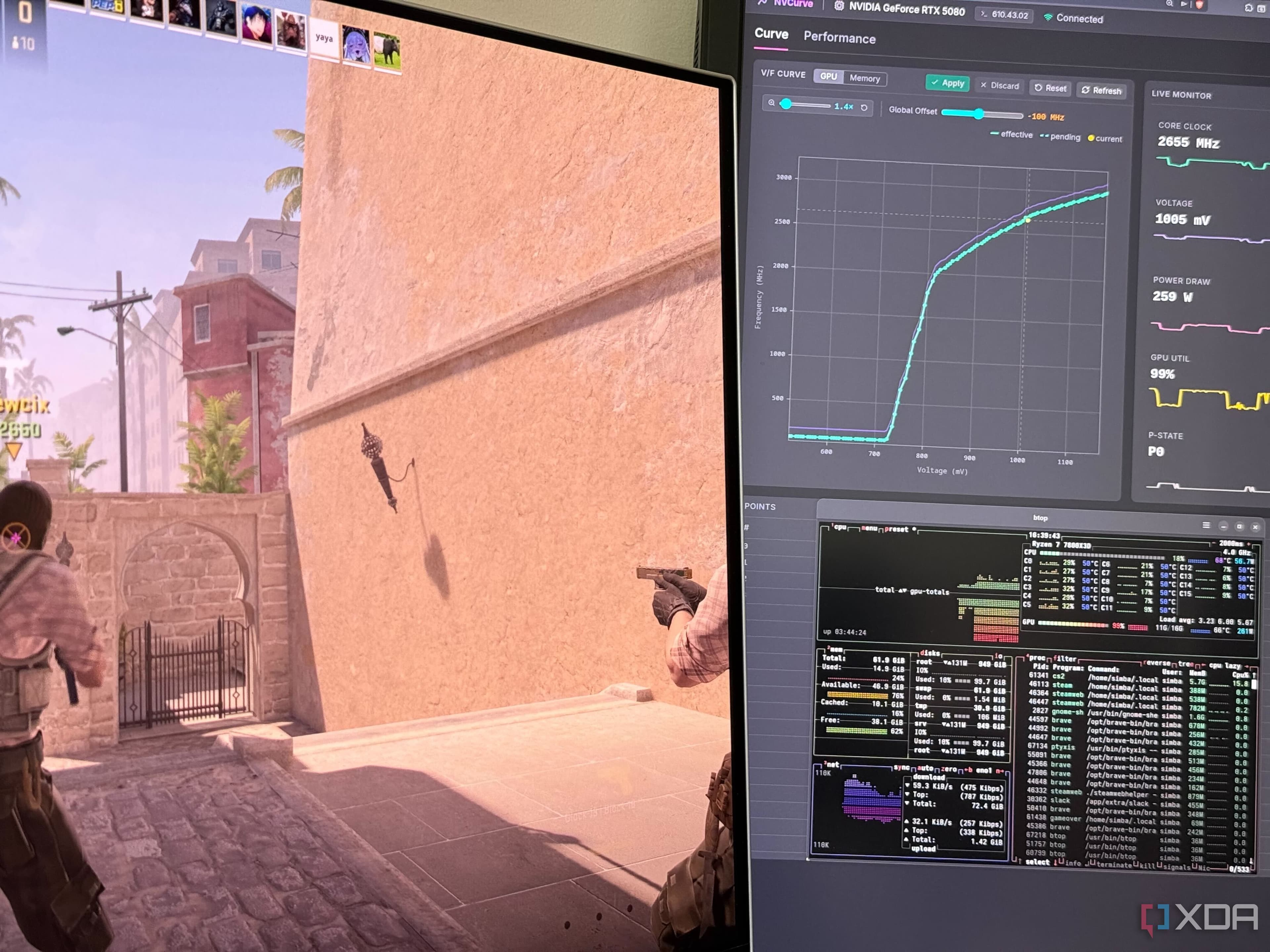 I found a tool like MSI Afterburner for Linux, and you can automate your GPU's undervolt