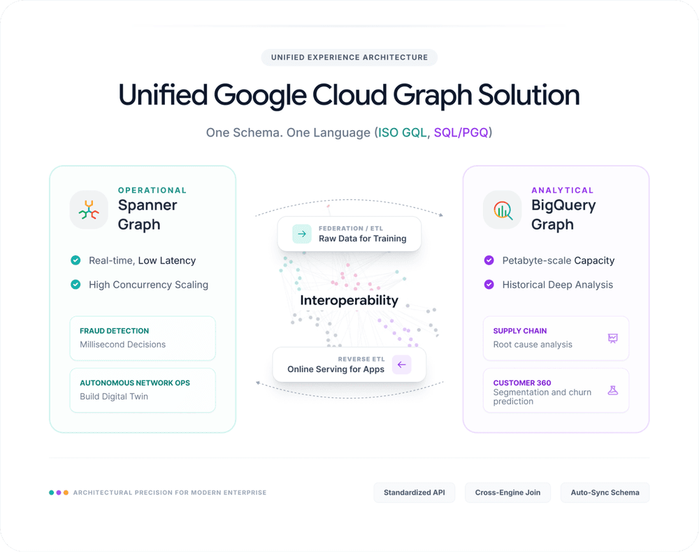 From operational to analytical: The unified Spanner Graph and BigQuery Graph solution