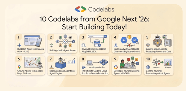 Next '26 Hands-On: 10 Codelabs to Build Featured Tech