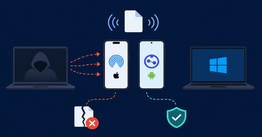 AirDrop and Quick Share Vulnerabilities Enable Nearby Attacks and System Crashes