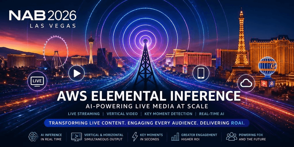 Bringing real-time AI into live video workflows: AWS Elemental Inference at NAB