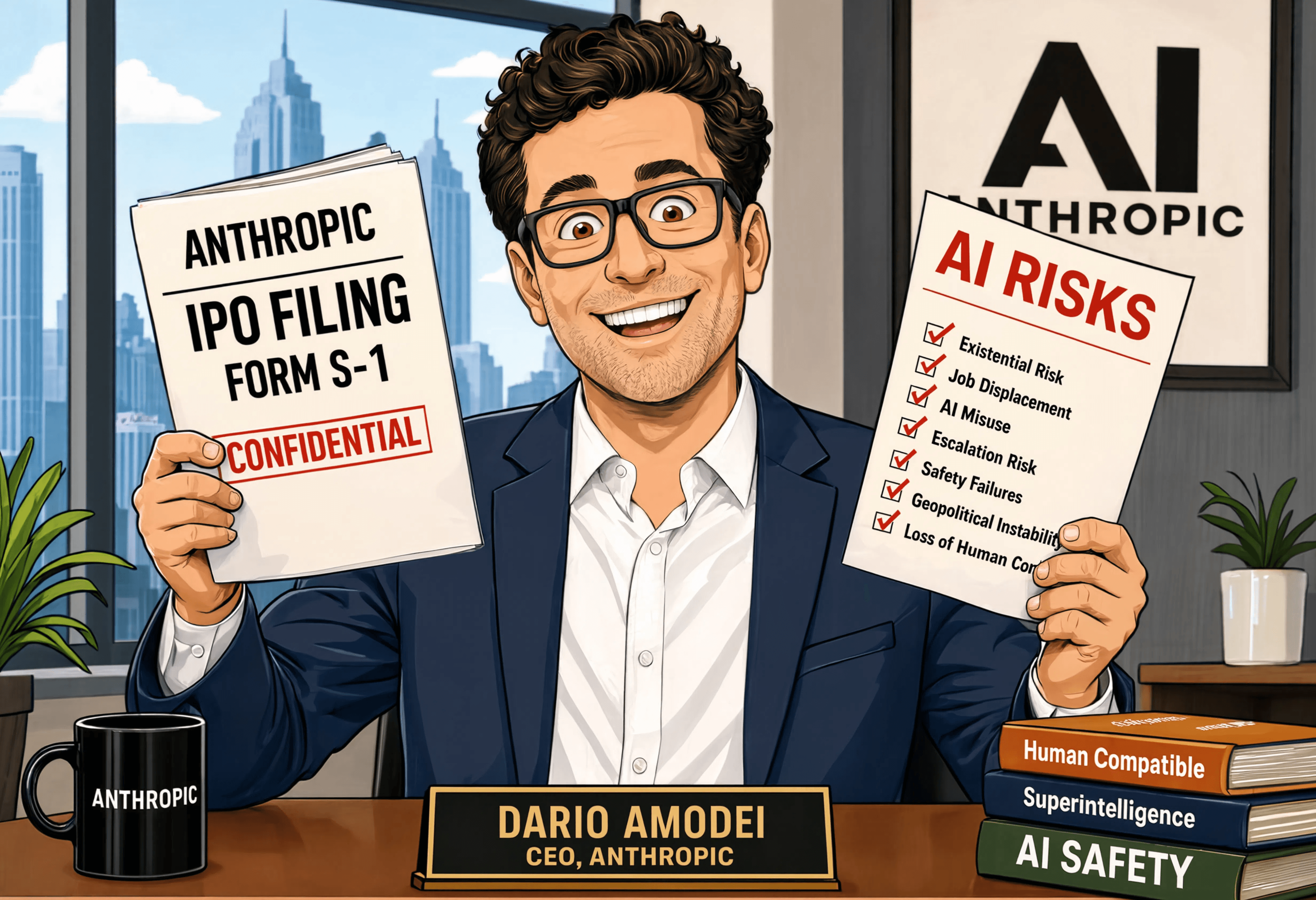 After filing for its IPO, Anthropic says AI should slow down. Fat chance.