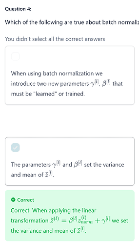 Deep Learning Specialization C2W3 Quiz