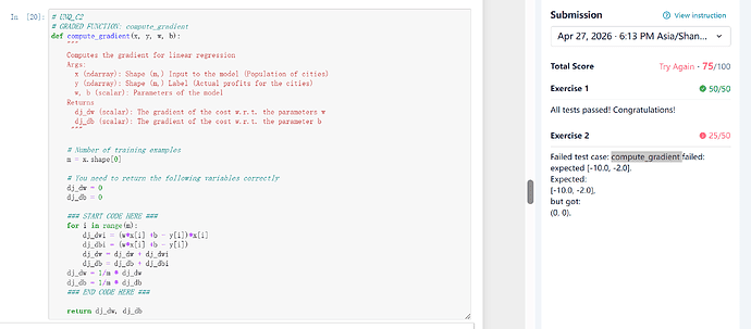 C1_W2_Linear_Regression of the scond excerise