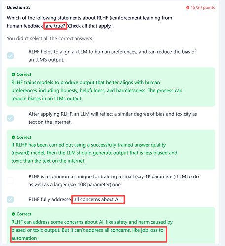 Generative AI and society quiz question 2