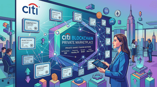 Citi Unveils Private Share Trading Platform on Blockchain Infrastructure