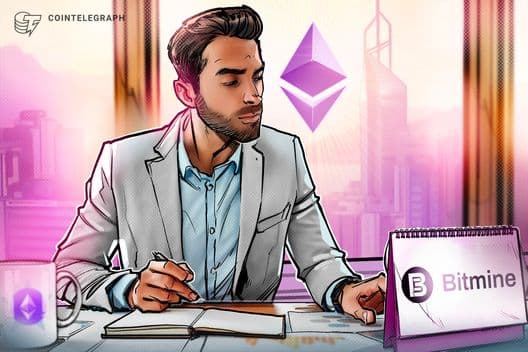 Bitmine Hits 5.54M ETH Milestone, Closing In On 5% Ethereum Reserve