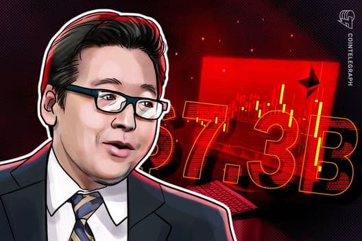 Tom Lee loses $7.35B in Ethereum as ETH price decline continues