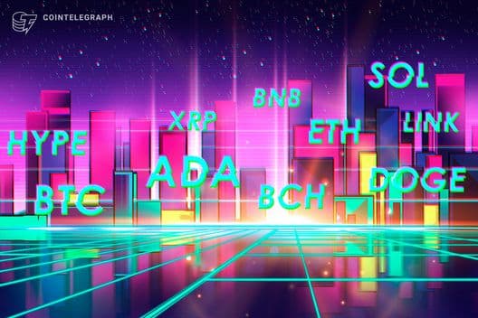 Price predictions 4/10: BTC, ETH, XRP, BNB, SOL, DOGE, HYPE, ADA, BCH, LINK