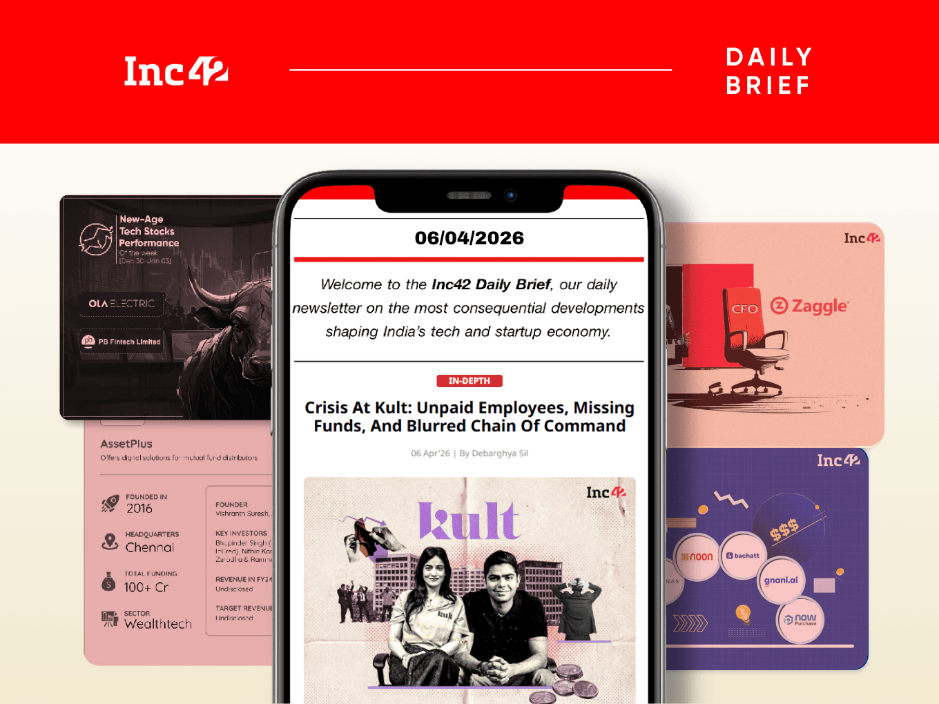 Kult Undone Again, Zaggle CFO Quits & More