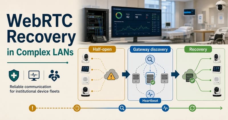 WebSocket Half-Open Connections and gRPC Gateway Discovery in Complex LAN WebRTC Systems