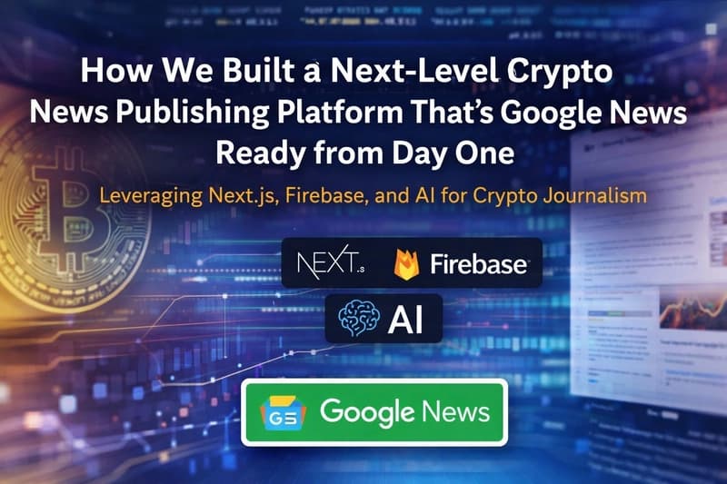 How We Built a Next-Level Crypto News Publishing Platform That's Google News Ready from Day One