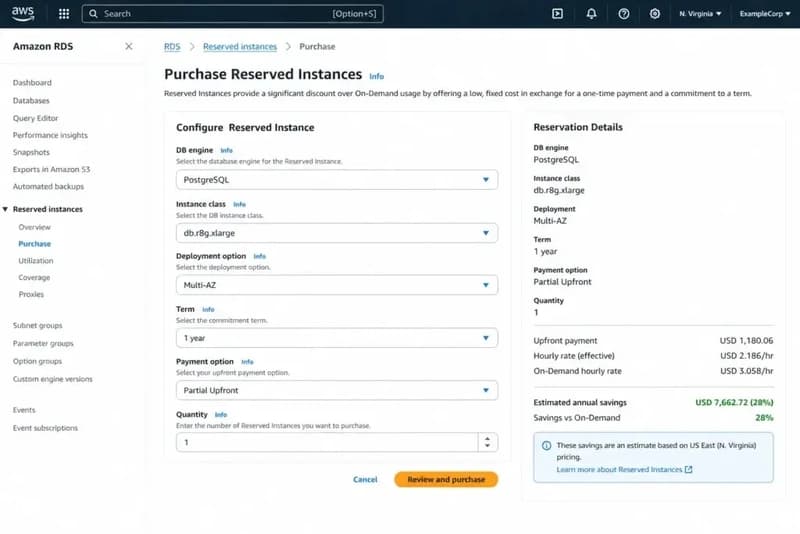 RDS Reserved Instance Pricing: Every Engine, Every Rule, Real Dollar Savings