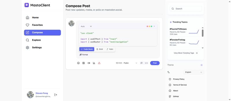 AI Coding in a Mastodon Client: Prompting for Complex UI, Fast Iteration, and Reliable Behavior