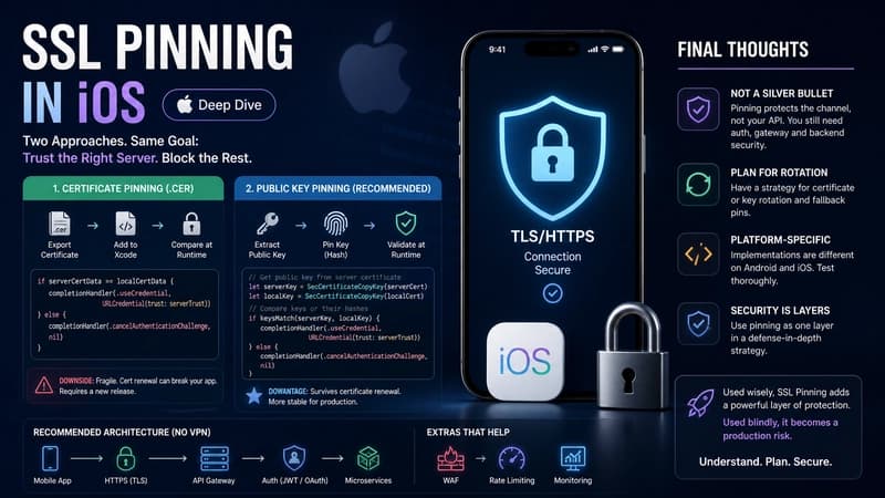 ๐ SSL Pinning in Mobile Apps: Android & iOS (Practical Guide + Trade-offs) - Part 2