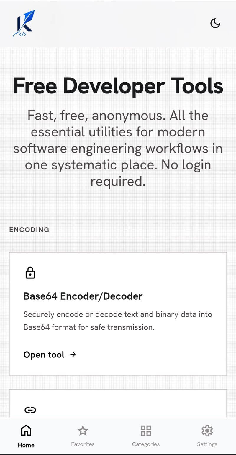 I built a free developer tools site that works entirely in your browser