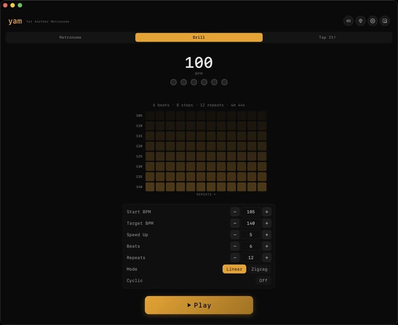 Yames - Yet Another Metronome Everyone Skips