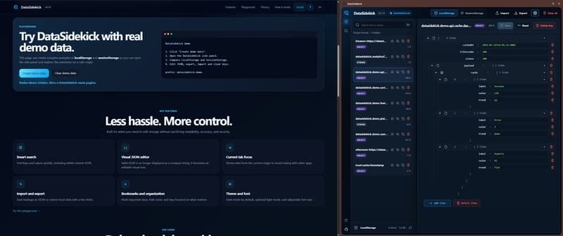 I built my first Chrome extension because editing localStorage was annoying