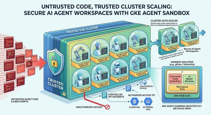 Enhancing AI Workspaces with GKE Agent Sandbox for Secure Cluster Scaling