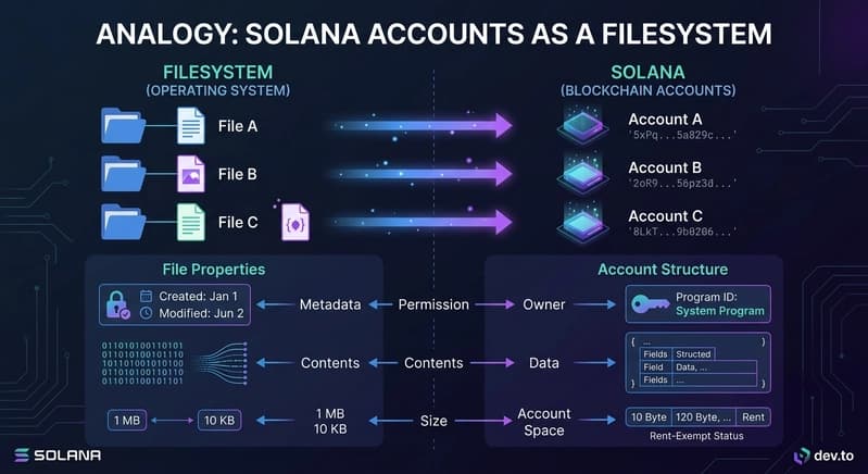 Understanding Solana's Account Framework for Web2 Developers