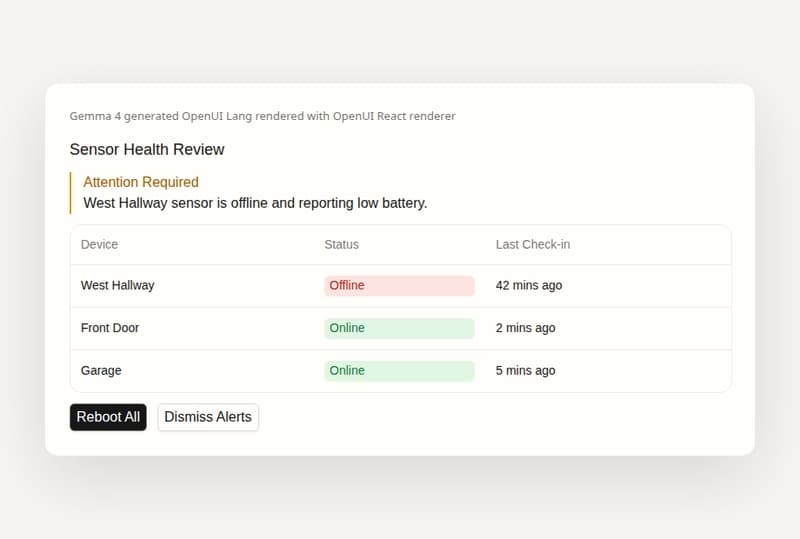 Gemma 4 Requires Generative UI Beyond Basic Chat Features for Local AI