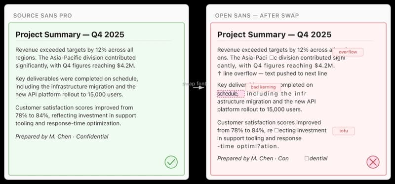 PDF Font Hell - Why Swapping Fonts in PDF Breaks Everything