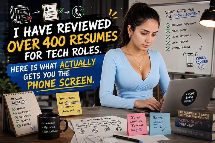 I Have Reviewed Over 400 Resumes for Tech roles. Here Is What Actually Gets You the Phone Screen