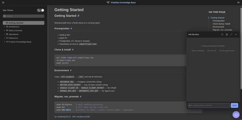 I turned my Trilium docs into an AI-assisted site with one JS file