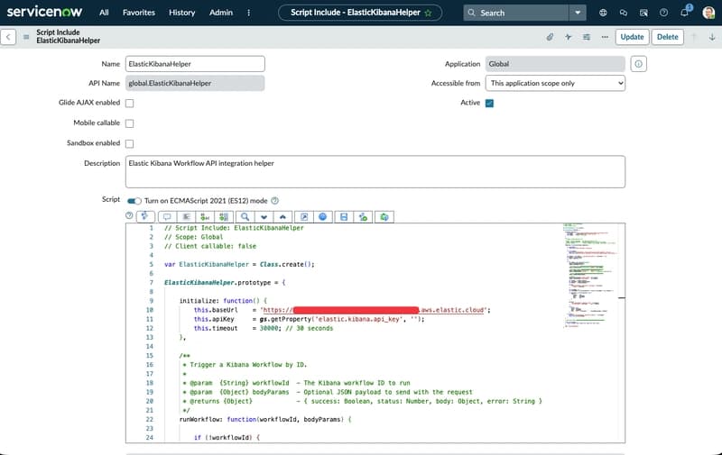 Integrating ServiceNow Incidents with Elastic AI Agents for Observability Analysis