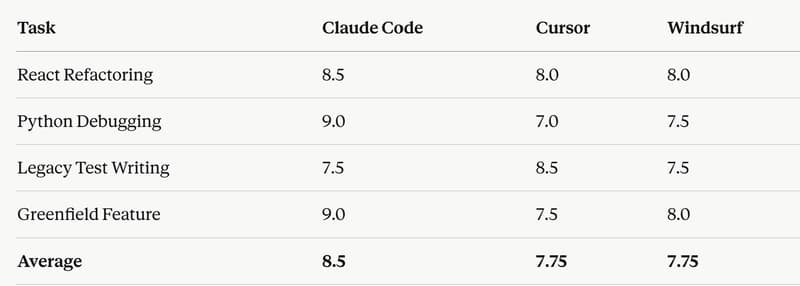 Claude Code vs Cursor vs Windsurf: I Used All Three for 2 Weeks, Here's My Honest Take