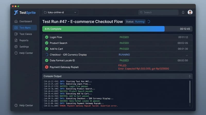 TestSprite: Review Jujur dari Developer Indonesia — Bagaimana AI Testing Menangani Locale Kita?