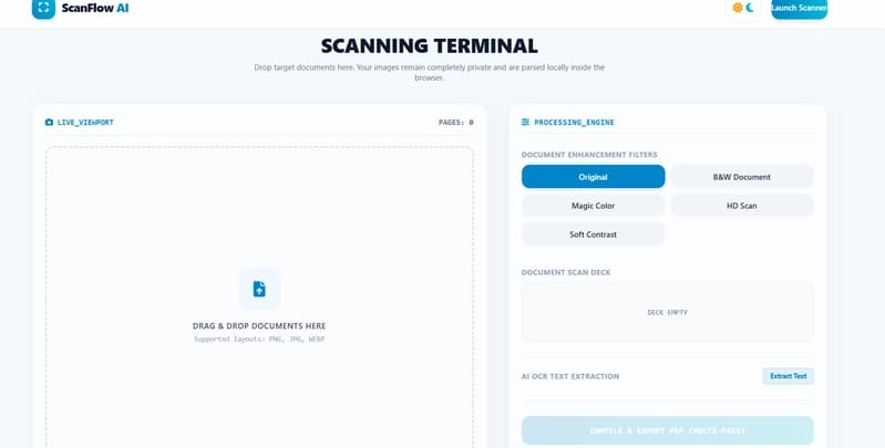 ScanFlow AI Launches Secure, Browser-Based Document Scanner for Private Use