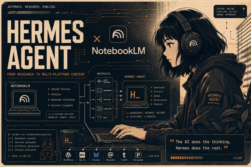 Streamlining NotebookLM with Hermes Agent for Cross-Platform Content Creation