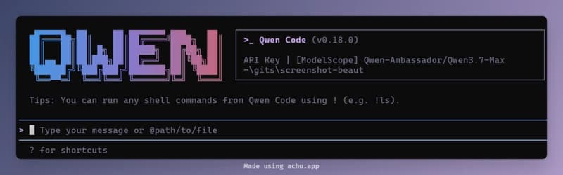 Utilizing Qwen Code Slash Commands for Developing the Achu App