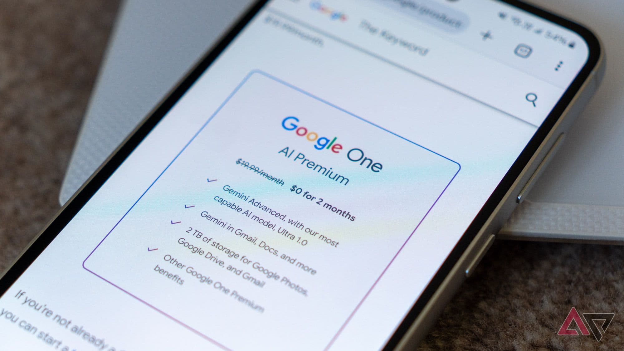 I would love a Google subscription plan, but Gemini won't let me