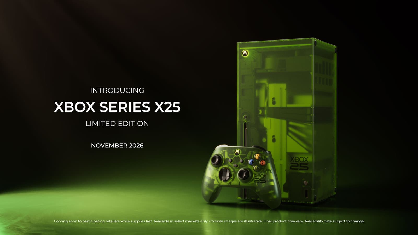 Xbox Unveils Limited Edition Translucent Green Consoles This Fall