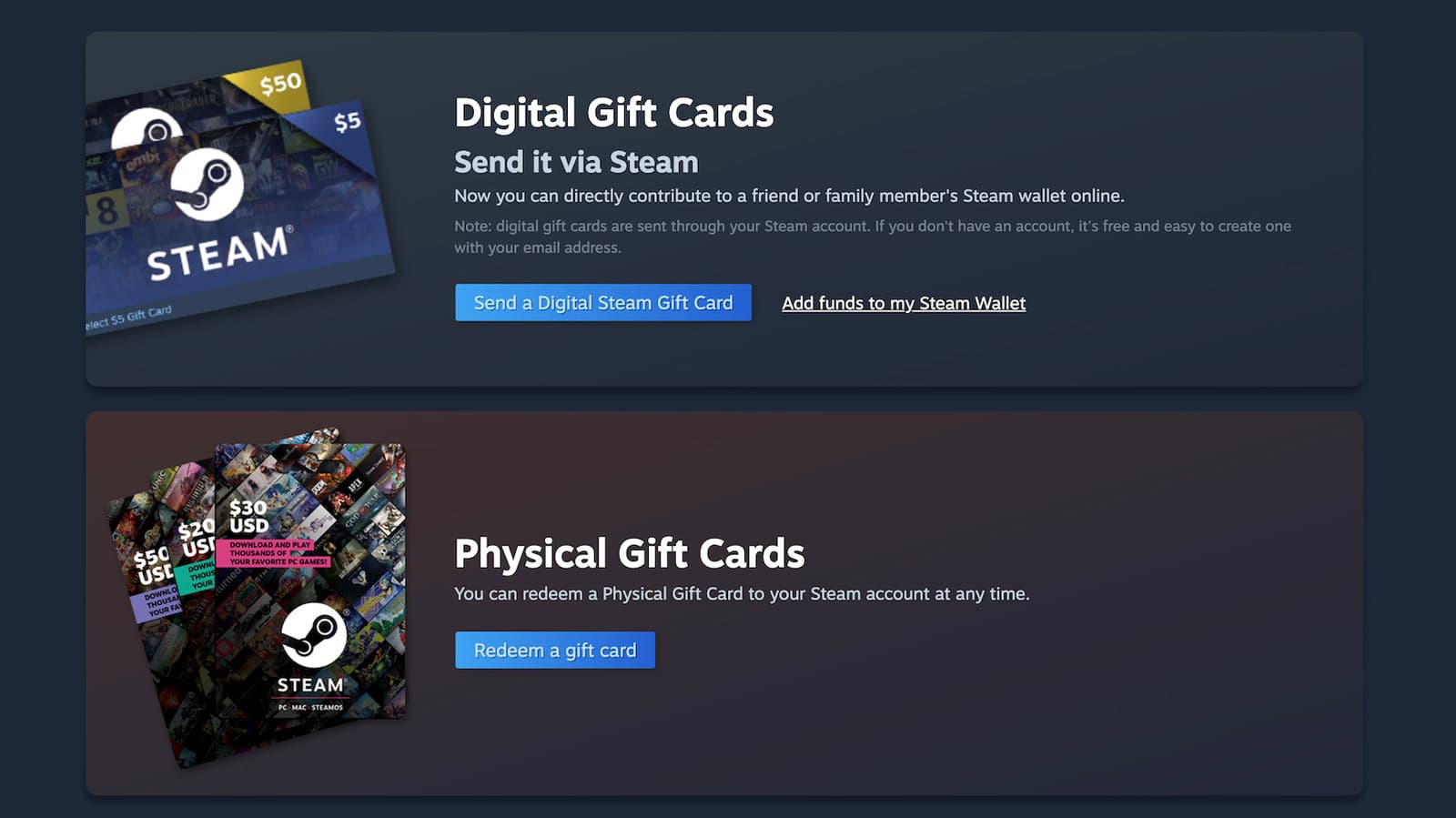 Valve halts production of physical Steam gift cards to combat scams