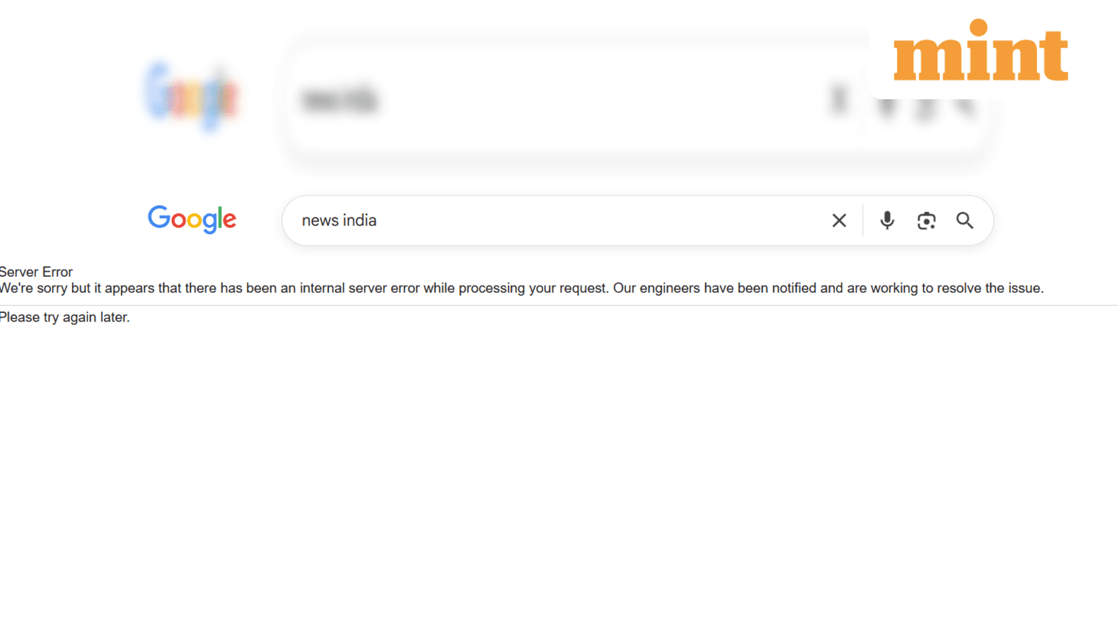 Google down for thousands of users, netizens report โserver errorโ message